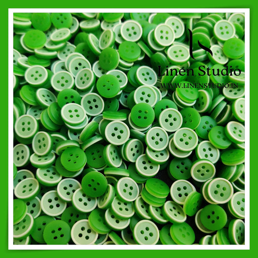 Round Rim 4 Hole Twin Colour Shirt Buttons - P34C SG014 18L