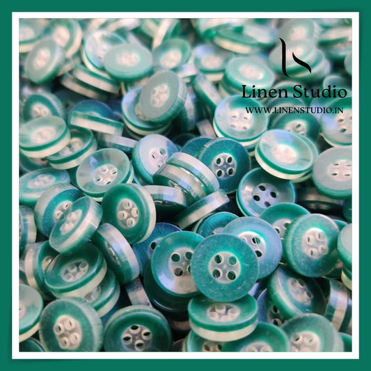 Round Rim 4 Hole Single Tone Shirt Buttons - P34C SG023 18L(1)