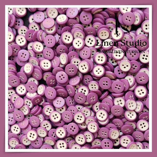 Round Rim 4 Hole Twin Colour Shirt Buttons - P34C SG034 18L