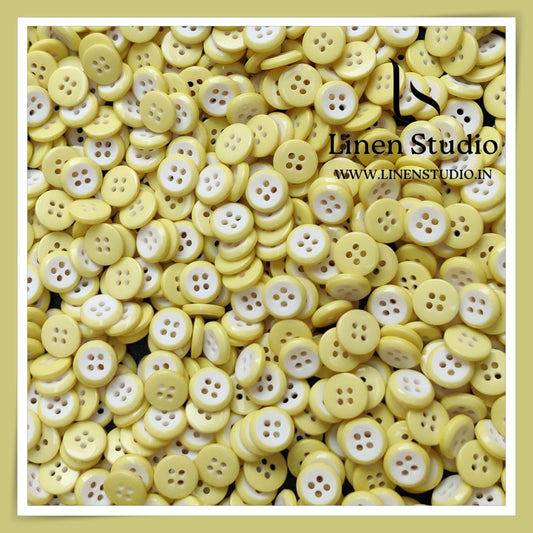Round Rim 4 Hole Twin Colour Shirt Buttons - P34C SG040 18L