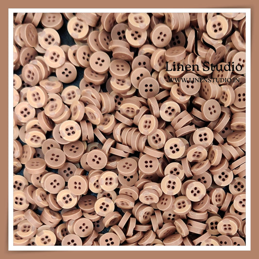 Round Rim 4 Hole Wood Imitation Shirt Buttons - P34F SG011 16L