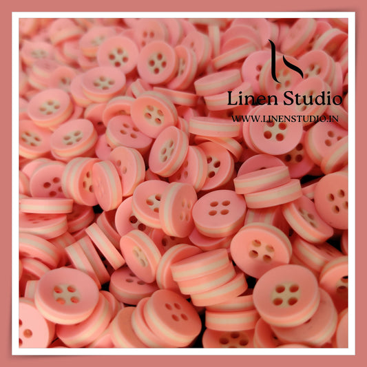Round Rim 4 Hole Twin Colour Shirt Buttons - P34F SG022 18L