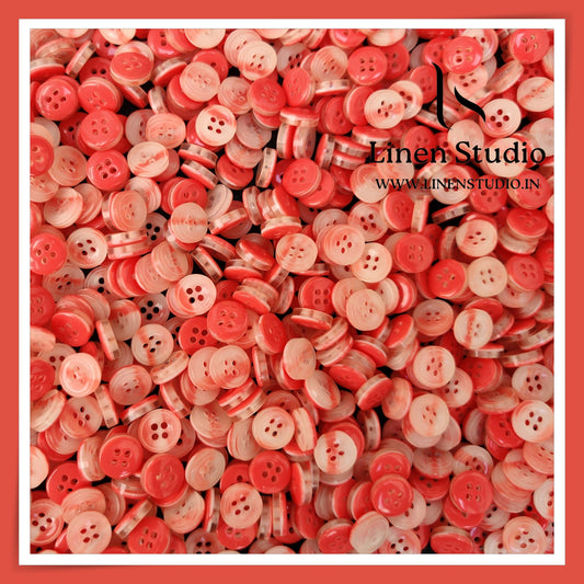 Round Rim 4 Hole Marble Shirt Buttons - P34F SG027 16L