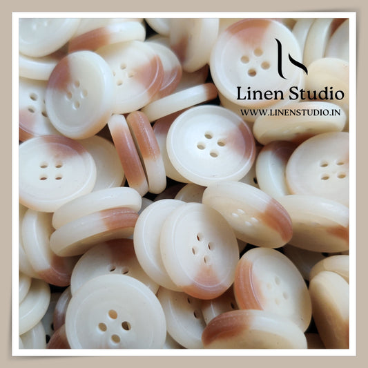 Round Rim 4 Hole Rod Shirt Buttons - P37C SG0 36L