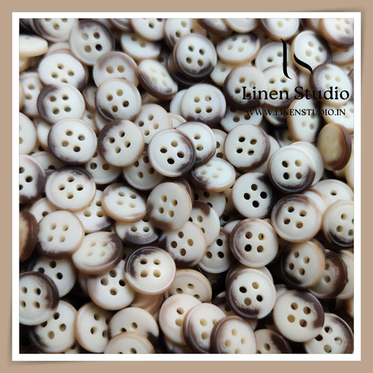 Round Rim 4 Hole Rod Shirt Buttons - P37J SG001 18L