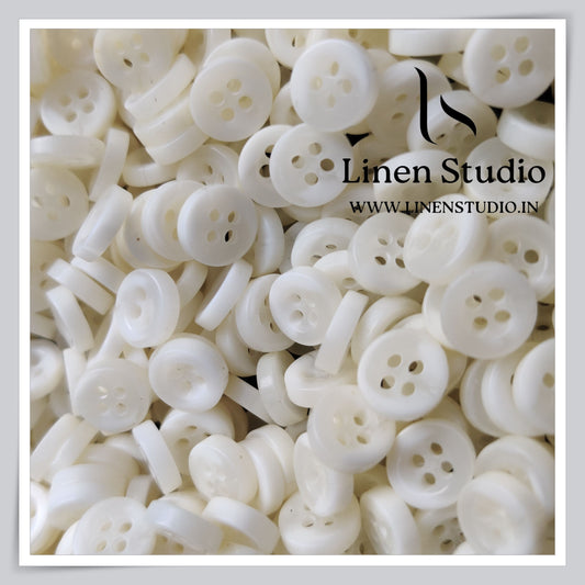 Round Rim 4 Hole Rod Shirt Buttons - P37J SG027 14L