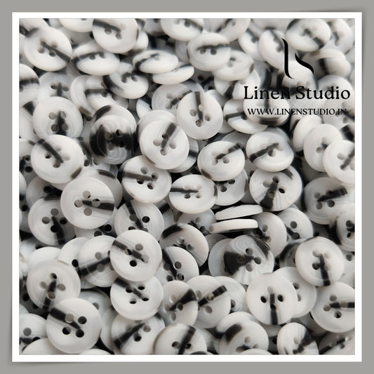 Round Rim 4 Hole Rod Shirt Buttons - P37K SG030 18L