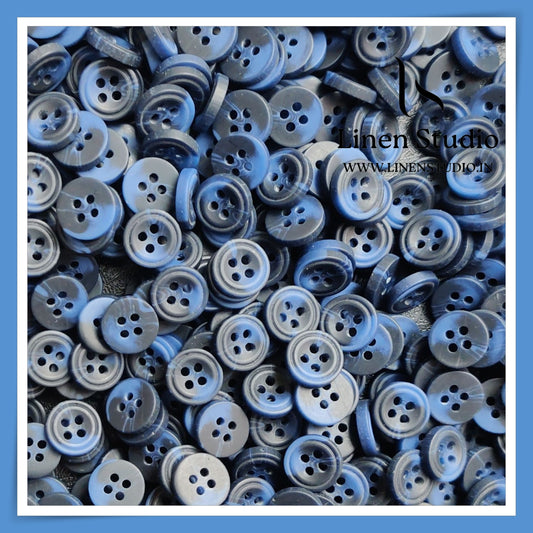 Round Rim 4 Hole Rod Shirt Buttons - P37K SG034 18L