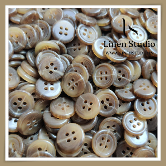 Round Rim 4 Hole Rod Shirt Buttons - P37 Lead free SG005 20L