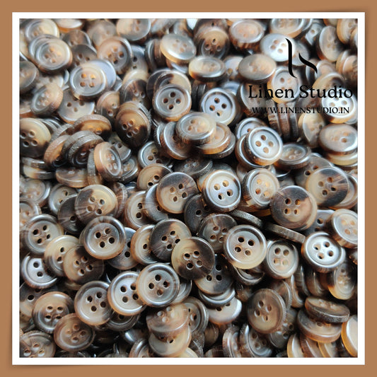 Round Rim 4 Hole Rod Shirt Buttons - P37 Lead free SG009 18L