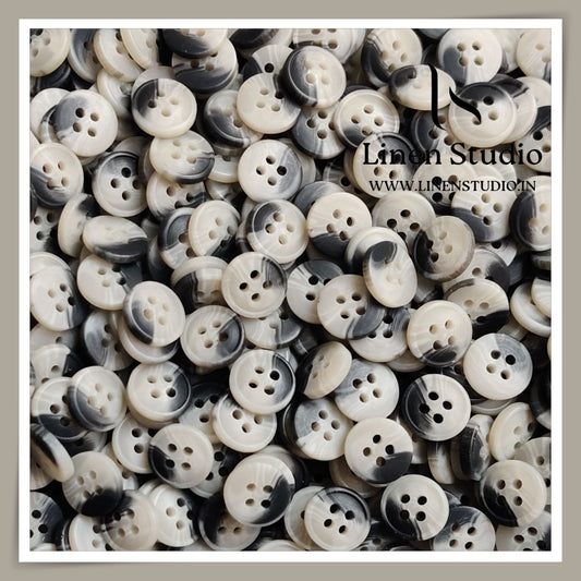 Round Rim 4 Hole Rod Shirt Buttons - P37 Lead free SG017 18L