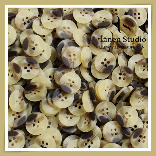 Round Rim 4 Hole Rod Shirt Buttons - P37 Lead free SG020 24L(1)