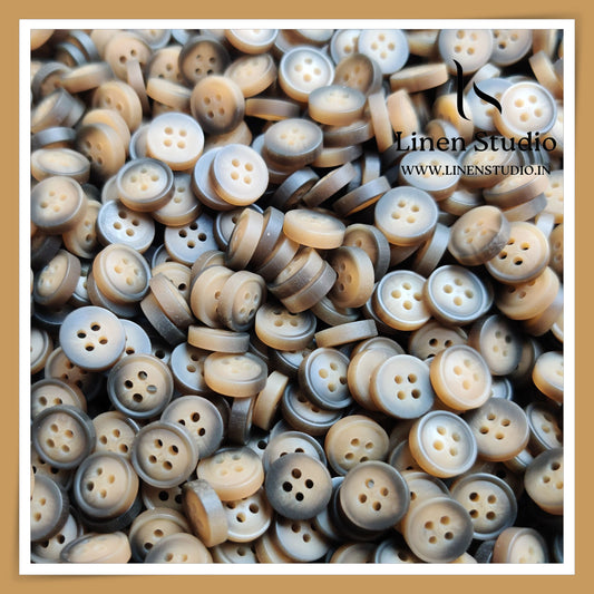 Round Rim 4 Hole Rod Shirt Buttons - P37 Lead free SG026 18L