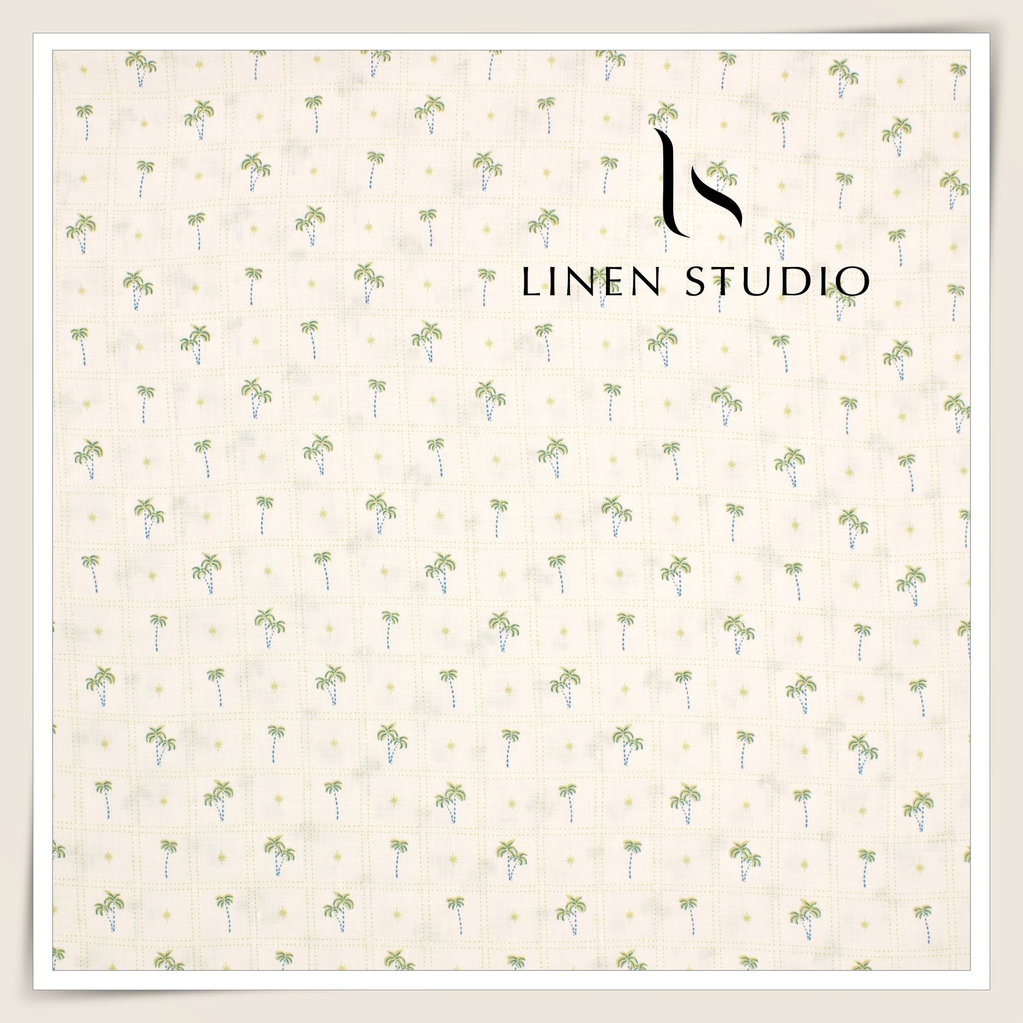 Linen Club 60 Lea Pure Linen Printed Shirting W/O SEL - Hawaii (45% SALE) (NEW)