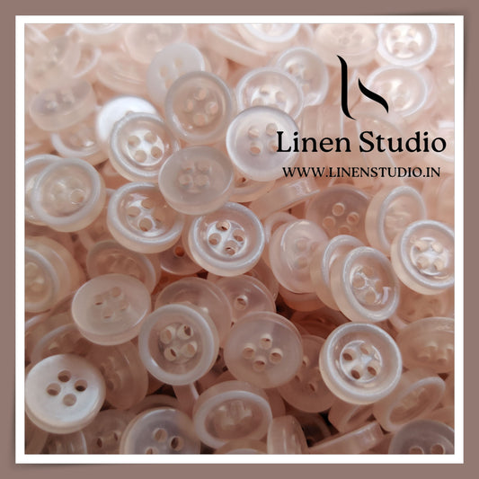 Round Rim 4 Hole Twin Colour Shirt Buttons - P80C 16L(11)