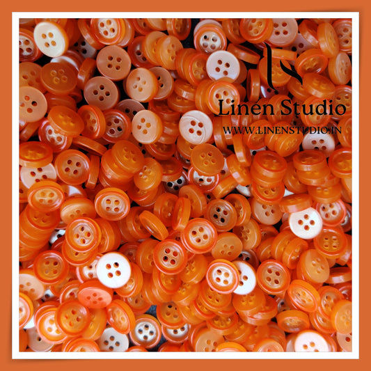 Round Rim 4 Hole Twin Colour Shirt Buttons - P80C 16L(2)
