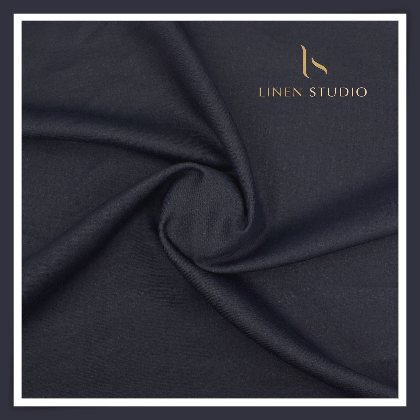 Burgoyne Pure Linen 40 Lea Suiting - Dark Tuna Blue (NEW) (Fastest Selling)