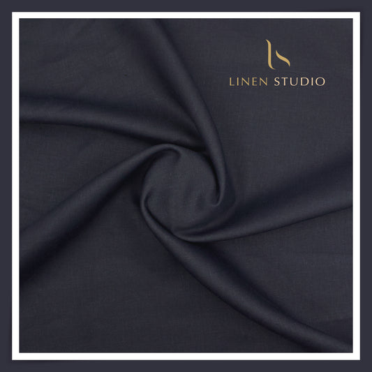 Burgoyne Pure Linen 40 Lea Suiting - Dark Tuna Blue (Fastest Selling) (NEW)