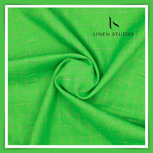 Provence 14815/102 - 60 Lea Pure Linen Checks - Linen Studio