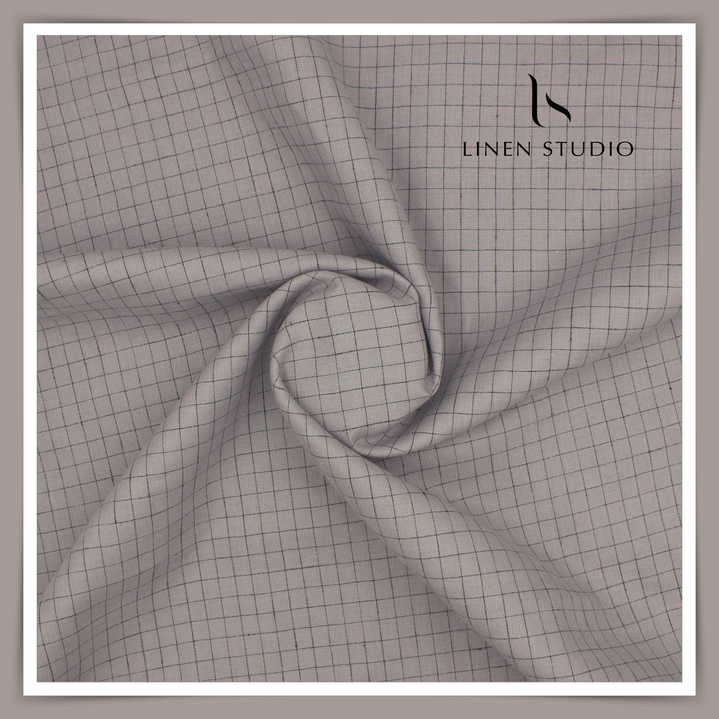 Provence 14940/103 - 60 Lea Pure Linen Checks - Linen Studio