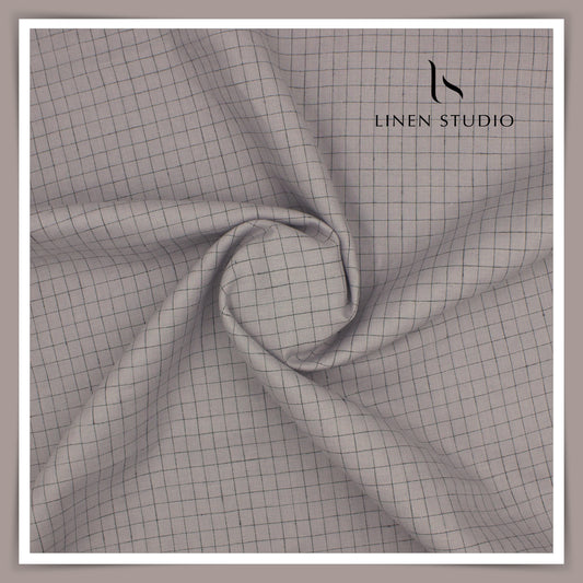 Provence 14940/103 - 60 Lea Pure Linen Checks - Linen Studio