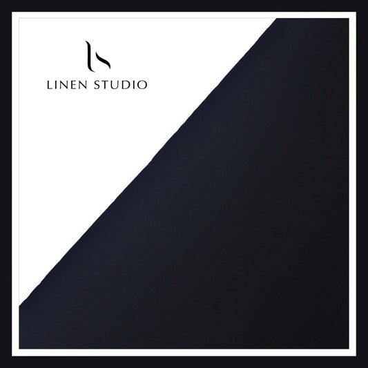 100% Wrinkle Free Poly Viscose Blended Suiting - Jet Black (70% SALE) (NEW)