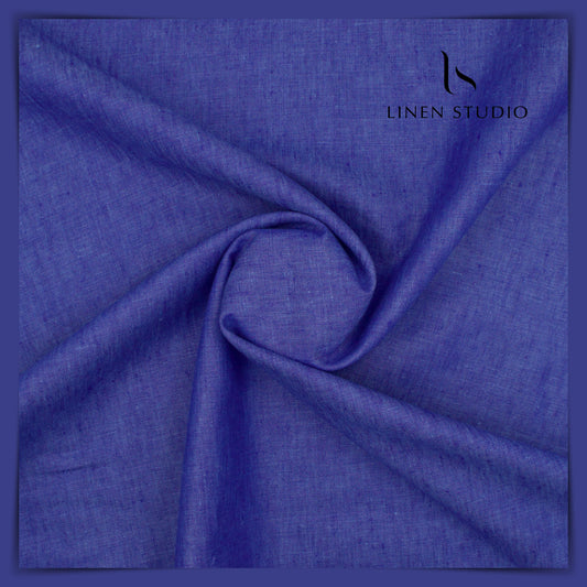 Pure Linen Suiting - Lapis Blue - Linen Studio