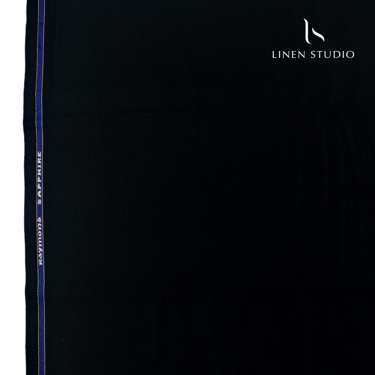 Raymonds Sapphire - Black (thick matty suiting) - Linen Studio