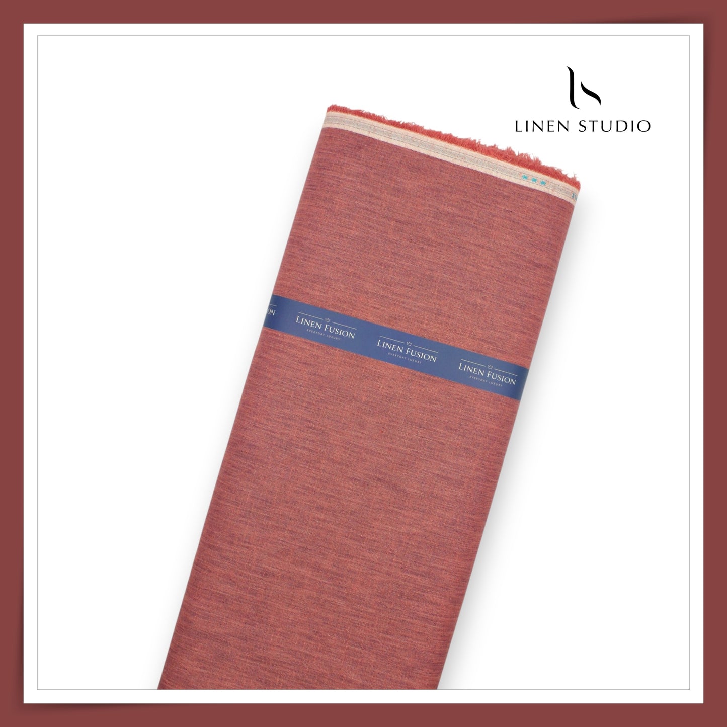 Fusion Fabric by Linen Fiesta, Cotton 70% & Linen 30% - Spicy Red (NEW)