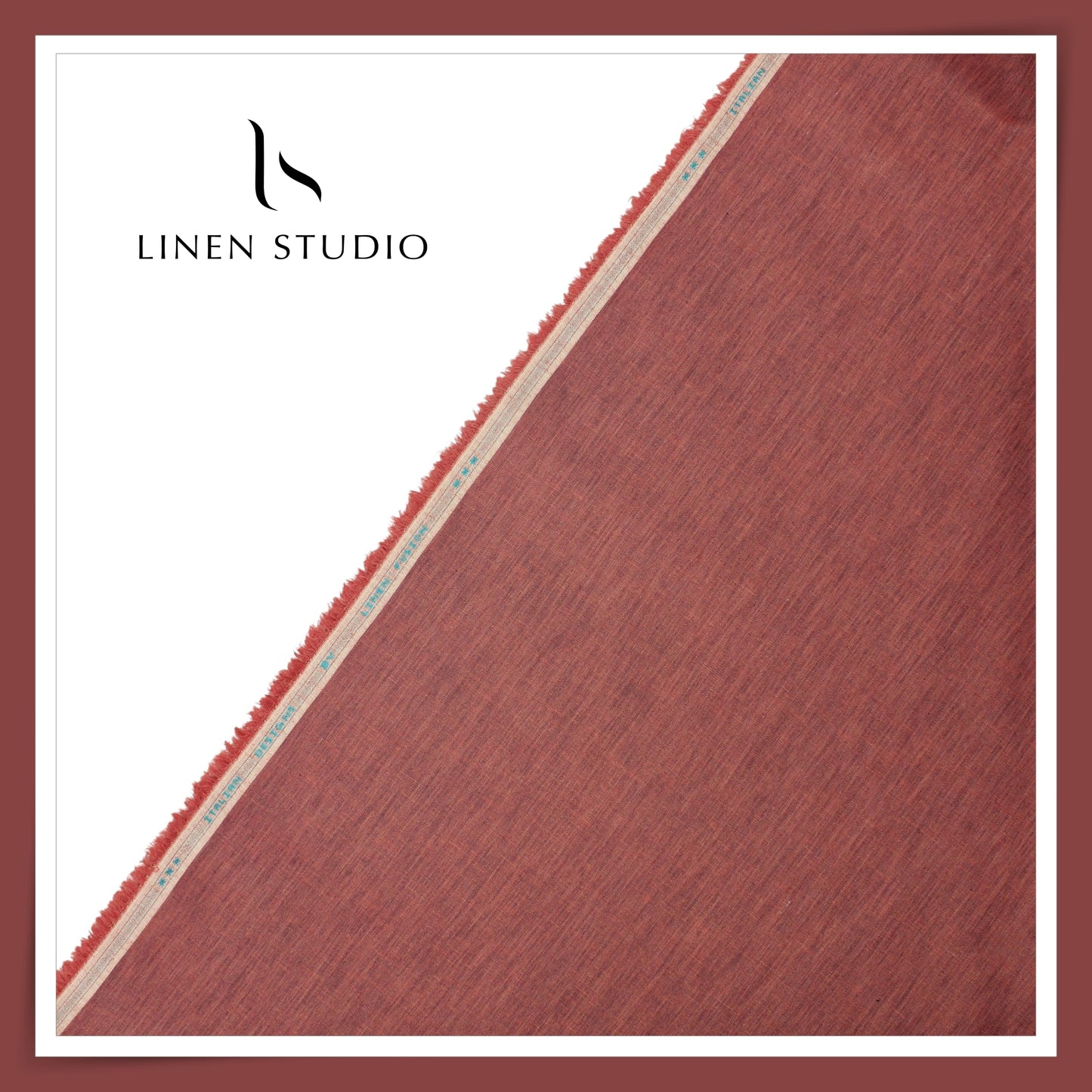 Fusion Fabric by Linen Fiesta, Cotton 70% & Linen 30% - Spicy Red (NEW)