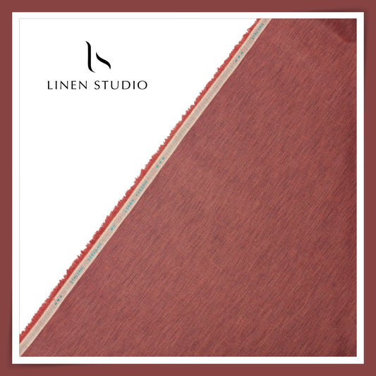 Fusion Fabric by Linen Fiesta, Cotton 70% & Linen 30% - Spicy Red (NEW)