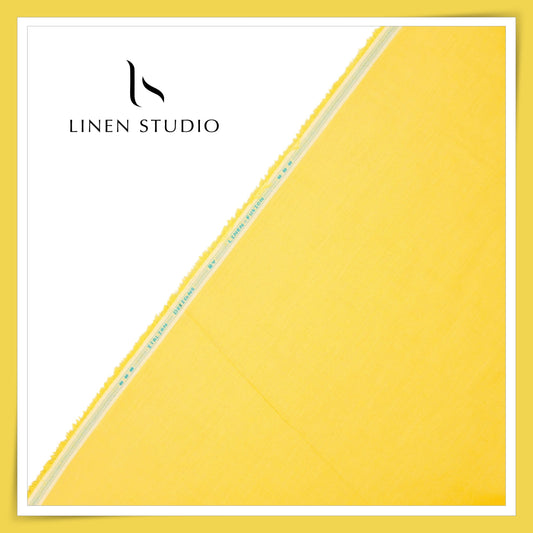 Fusion Fabric by Linen Fiesta, Cotton 70% & Linen 30% - Naples Yellow (NEW)