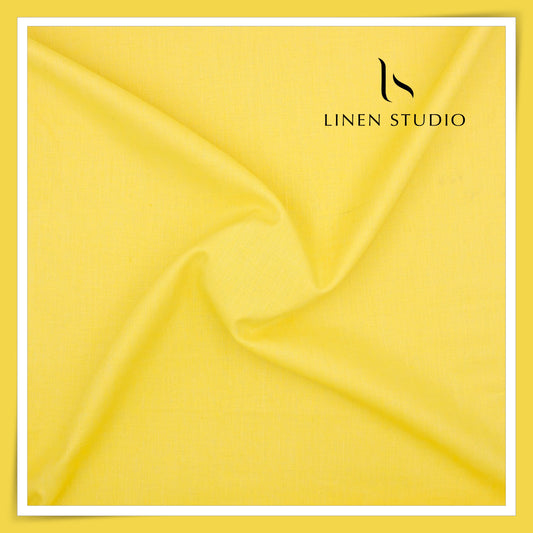 Fusion Fabric by Linen Fiesta, Cotton 70% & Linen 30% - Naples Yellow (NEW)