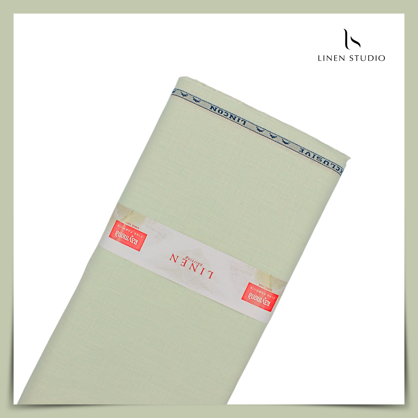 Raymonds 70 Lea Pure Linen Shirting - Light Sea Green (NEW)