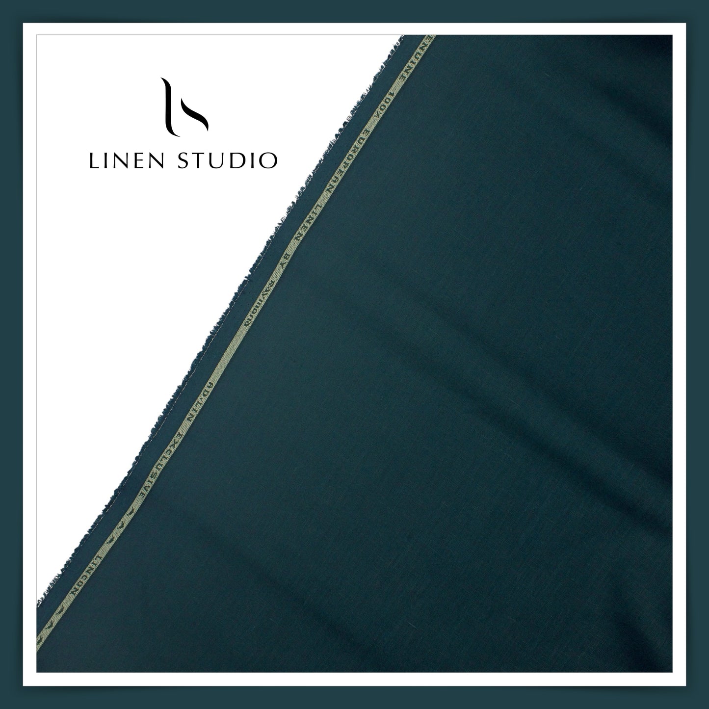 Raymonds 70 Lea Pure Linen Shirting - Dark Dianne (NEW)