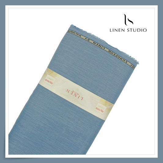 Raymonds 70 Lea Pure Linen Shirting - Bluish Grey (NEW)