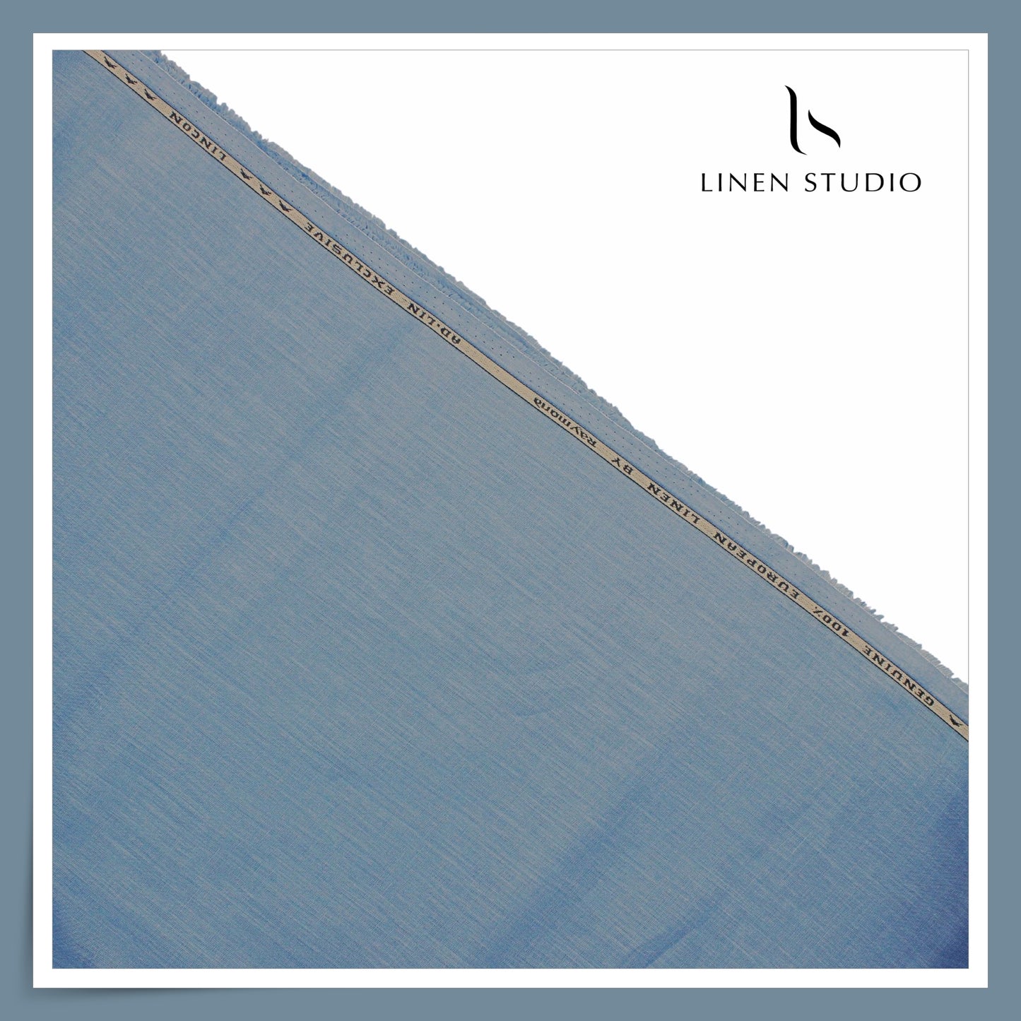 Raymonds 70 Lea Pure Linen Shirting - Bluish Grey (NEW)