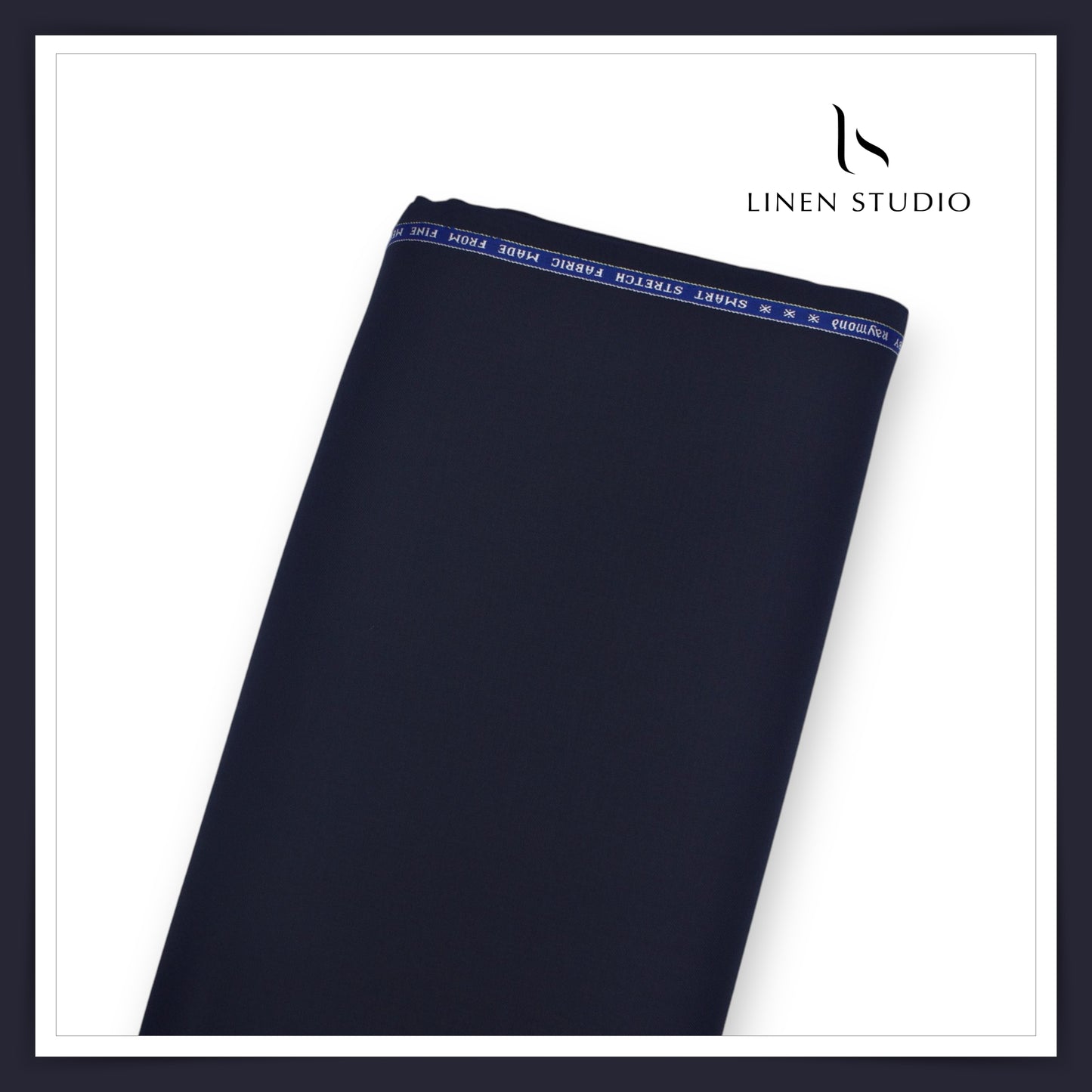 Raymonds Merino Wool with Stretch - Navy Blue - Linen Studio