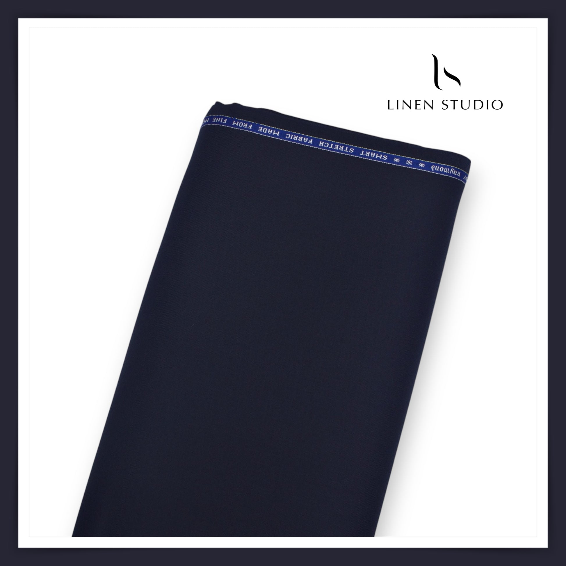 Raymonds Merino Wool with Stretch - Navy Blue - Linen Studio