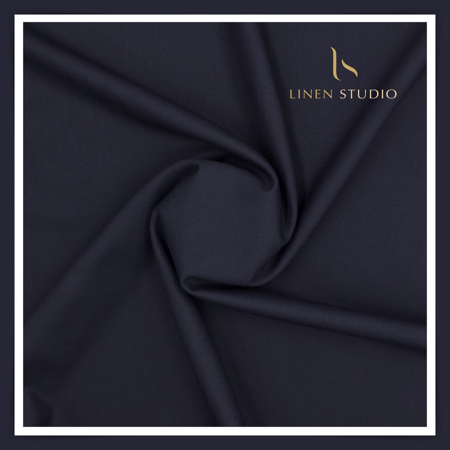 Raymonds Merino Wool with Stretch - Navy Blue - Linen Studio