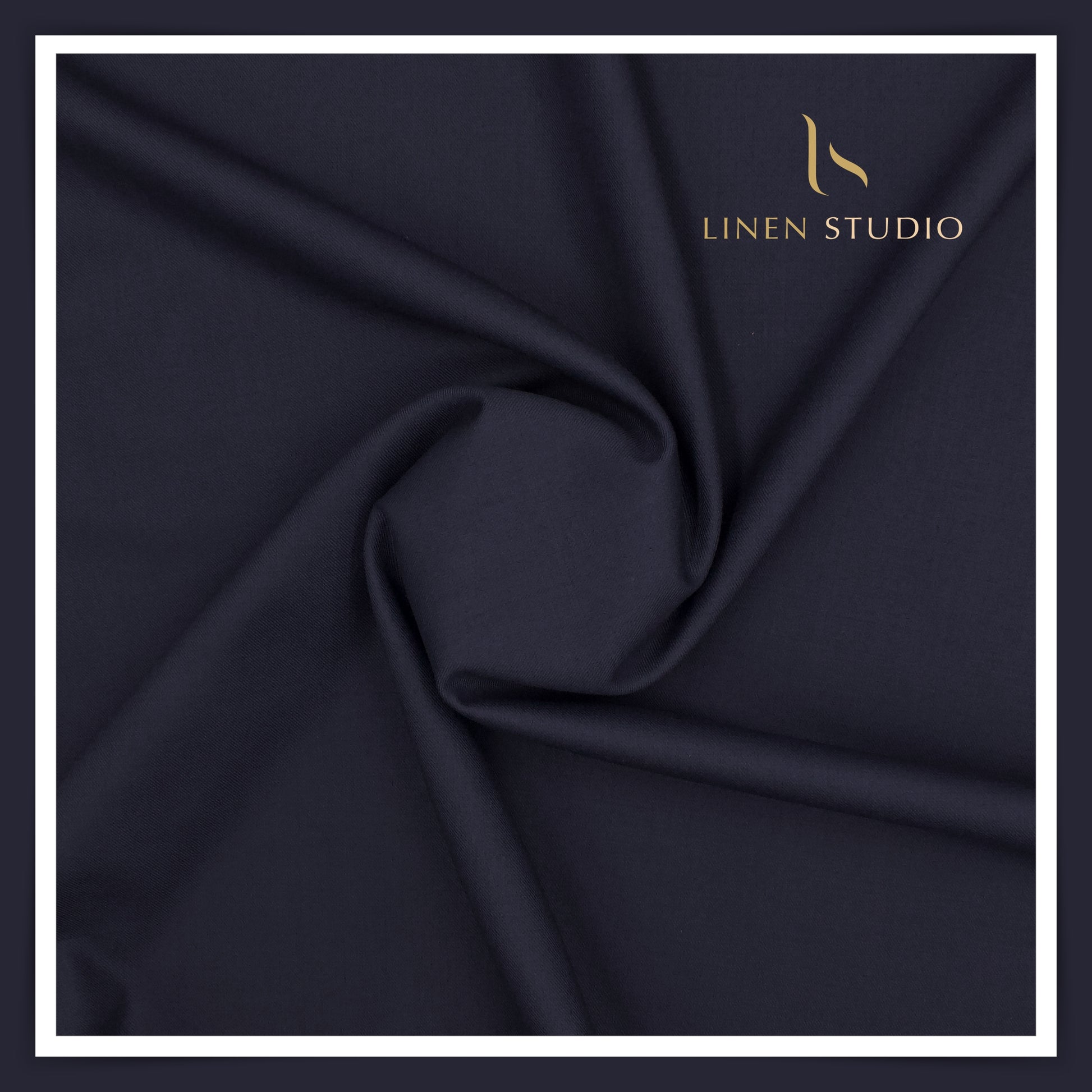 Raymonds Merino Wool with Stretch - Navy Blue - Linen Studio