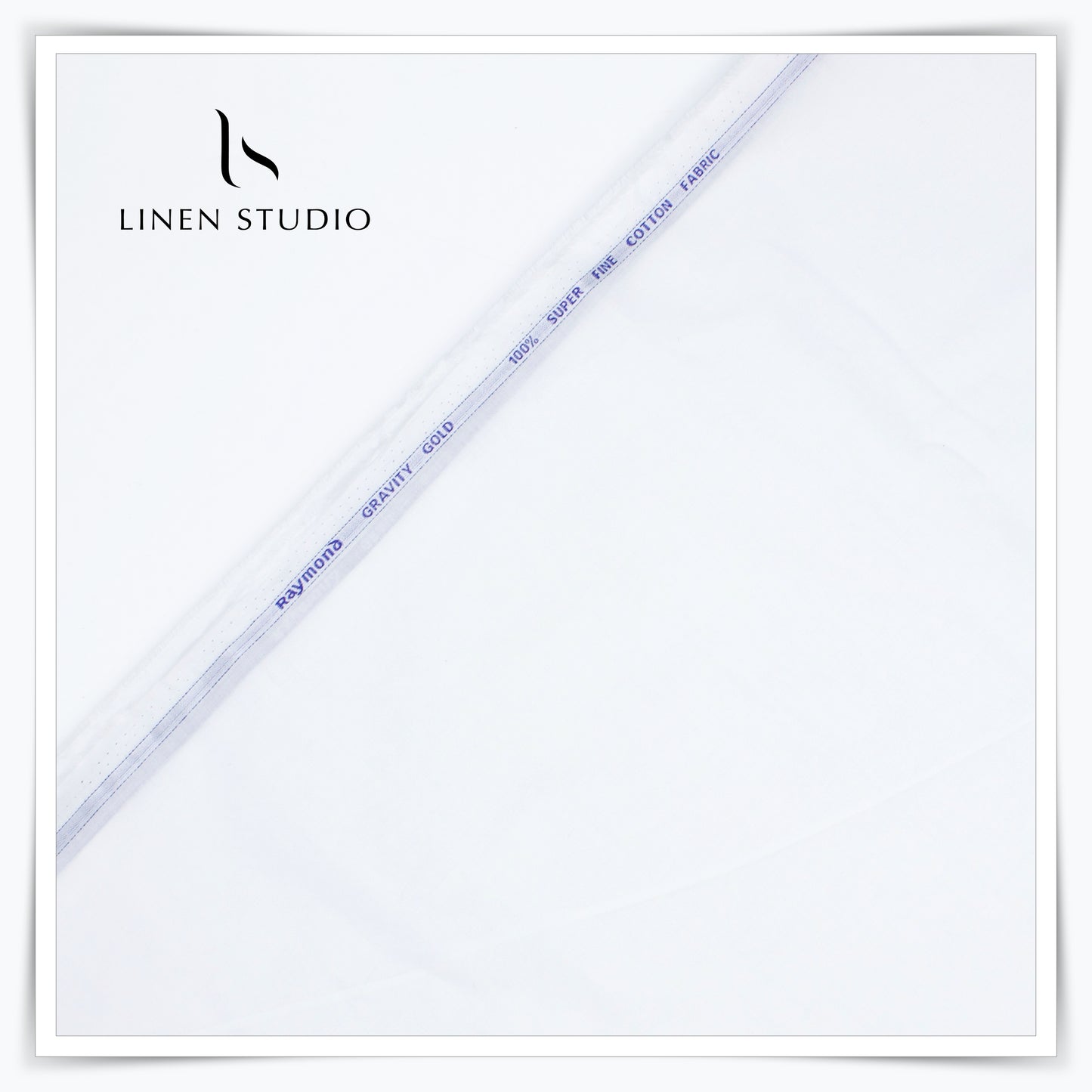Raymonds 100% Super Fine Starched Paper Cotton - Bright White - Linen Studio