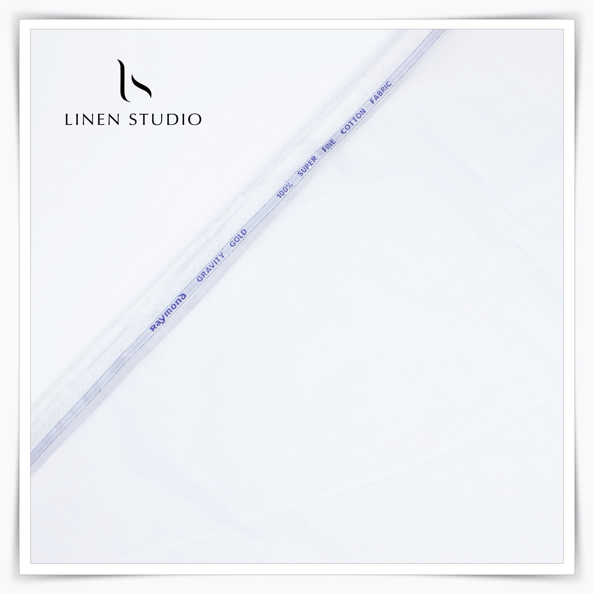 Raymonds 100% Super Fine Starched Paper Cotton - Bright White - Linen Studio