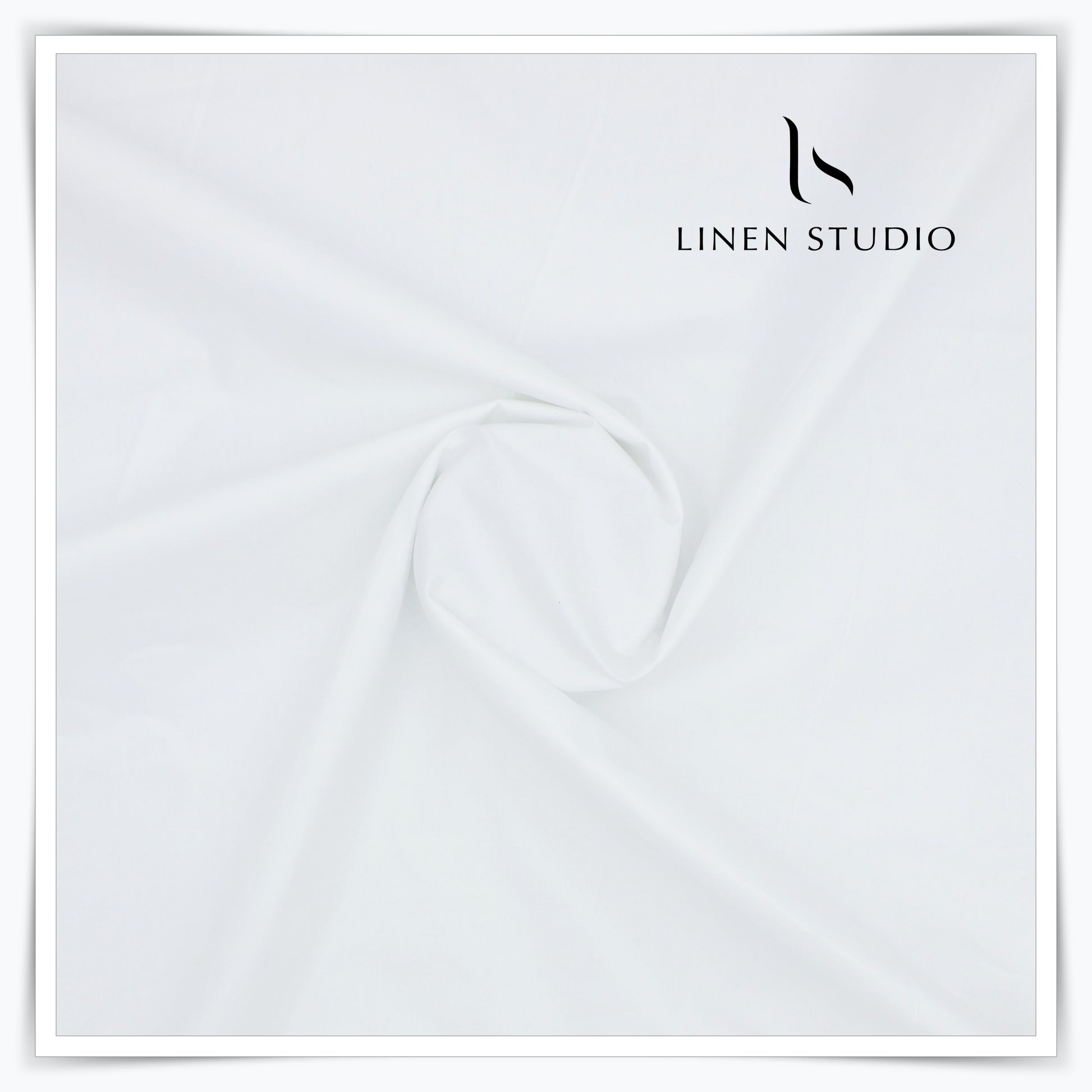 Raymonds 100% Super Fine Starched Paper Cotton - Bright White - Linen Studio