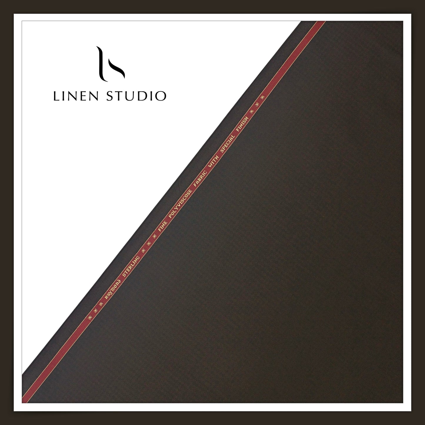 Raymond Fine PolyViscose Wrinkle Free Suiting - Dobby Birch Brown (NEW) (Zoom In)