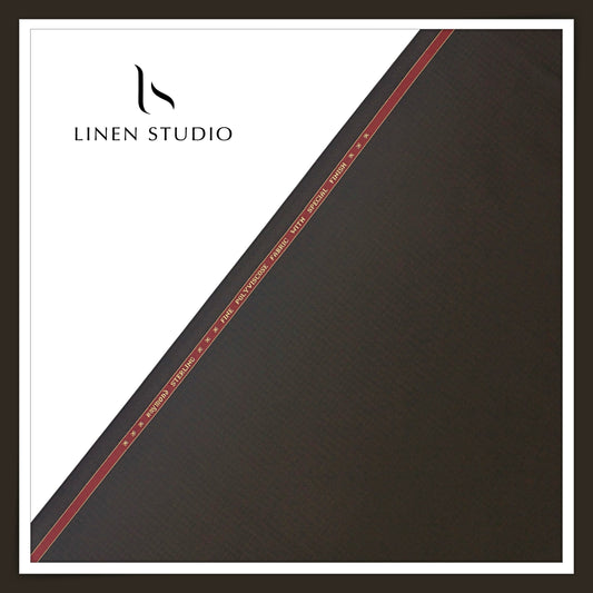 Raymond Fine PolyViscose Wrinkle Free Suiting - Dobby Birch Brown (NEW) (Zoom In)