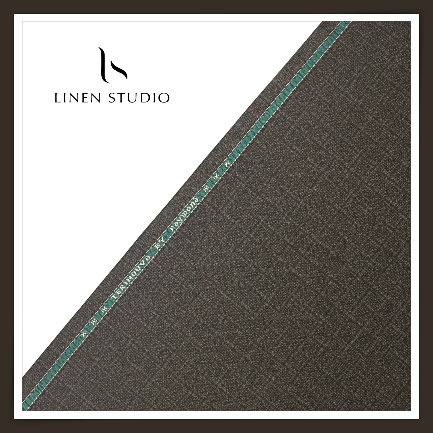 Raymond Poly Wool Blended Wrinkle Free Suiting - Iridium Checks (NEW) (Fastest Selling)