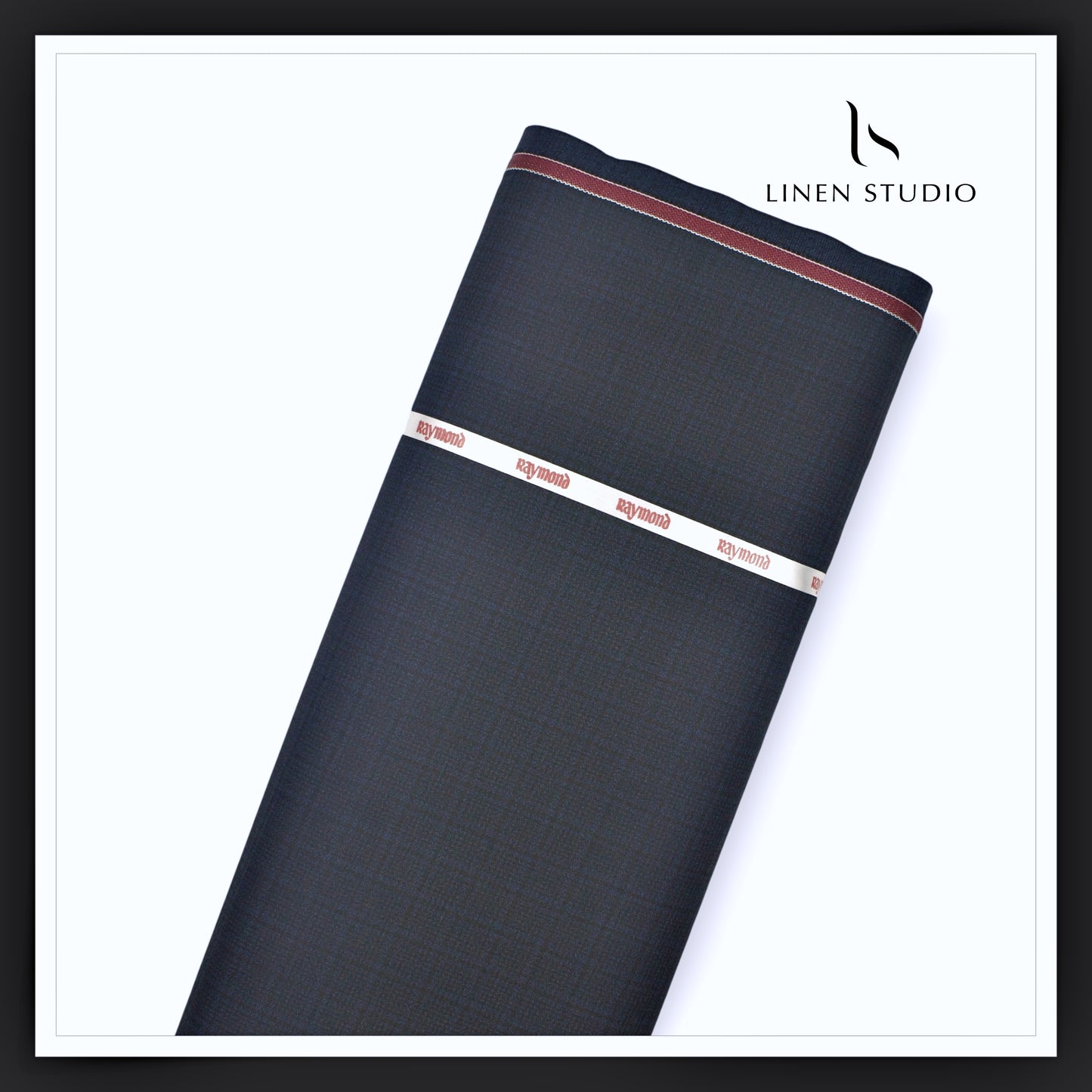 Raymond Poly Wool Blended Wrinkle Free Suiting - Blue Checks (NEW) (Fastest Selling)