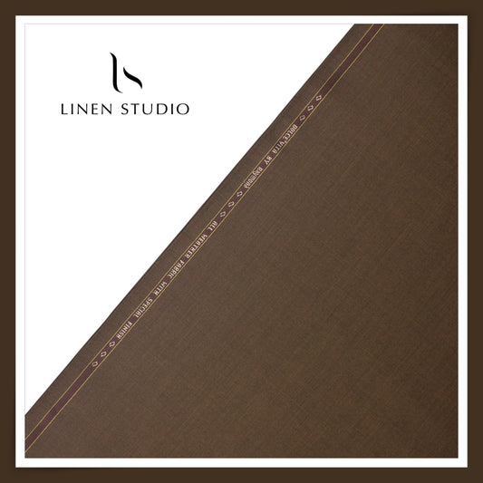 Raymond Poly Wool Wrinkle Free Suiting -  Dusty Brown (NEW)