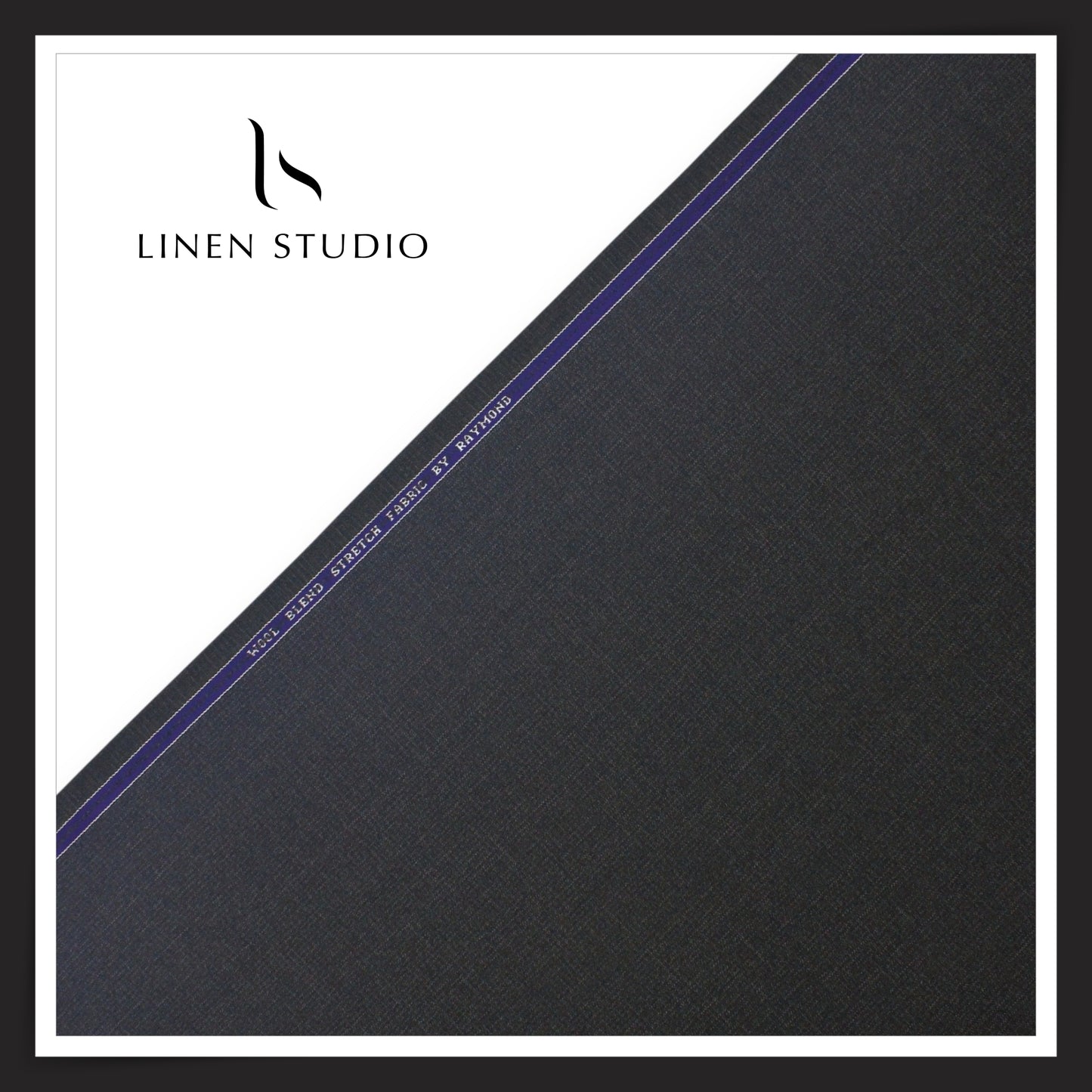 Raymond Luxury Wool Lycra Suiting - Ship Grey Dobby (NEW) (STRETCH)